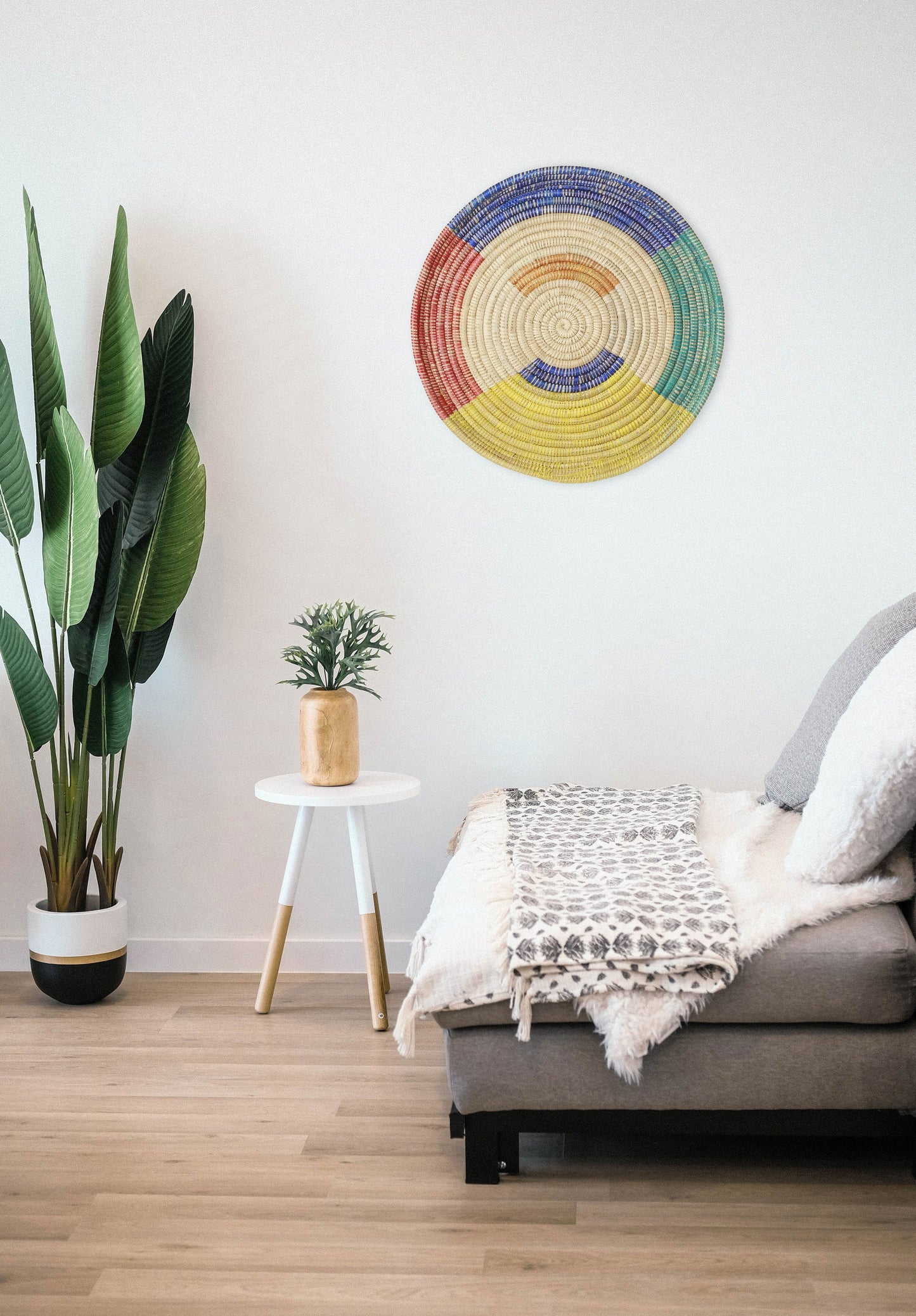 Colorful Palm Tray Wall Art