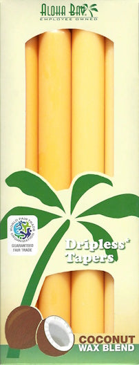 Rustic Yellow Taper Candle Set