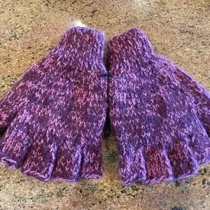 Hand-Knit Funky Fingerless Flittens
