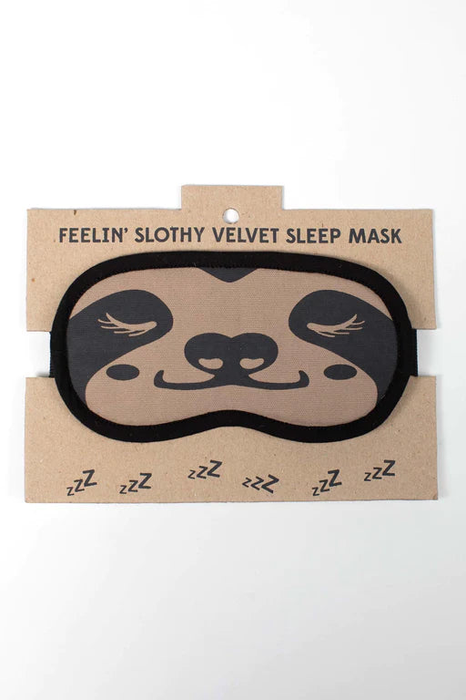 Sloth Velvet Sleep Mask