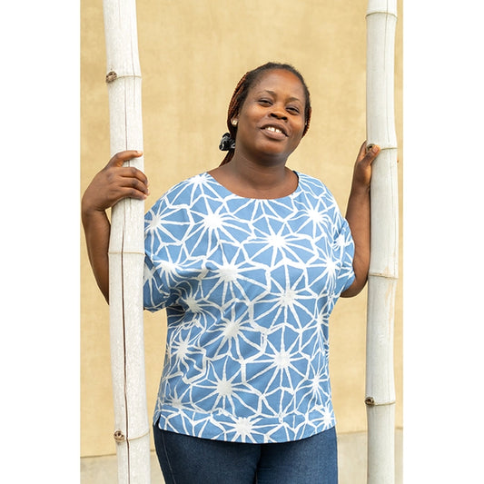 Stone Tiles Crew Blouse