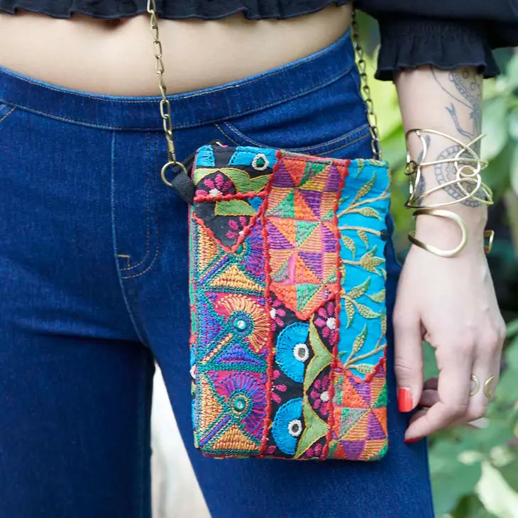 Tribal Mosaic Crossbody Purse