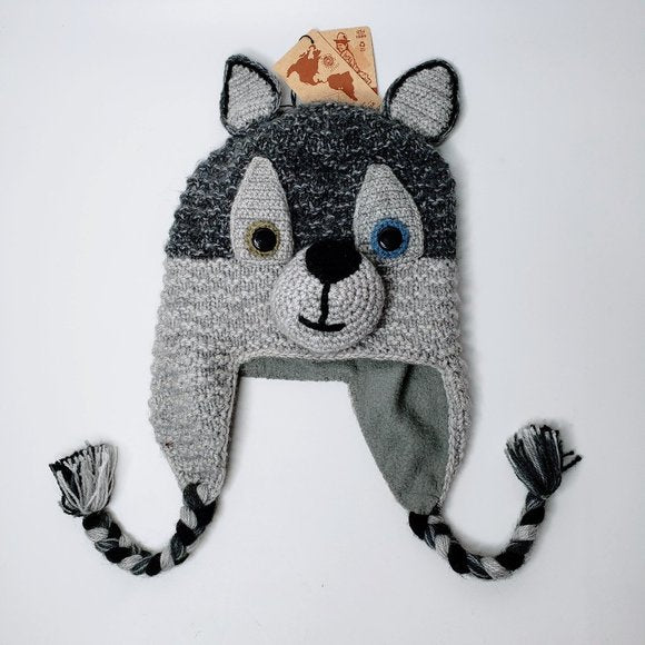 Kids Hand-Knit Animal Hats