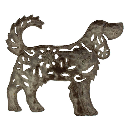 Sweet Doggie Haitian Steel Drum Wall Art, 13 inch