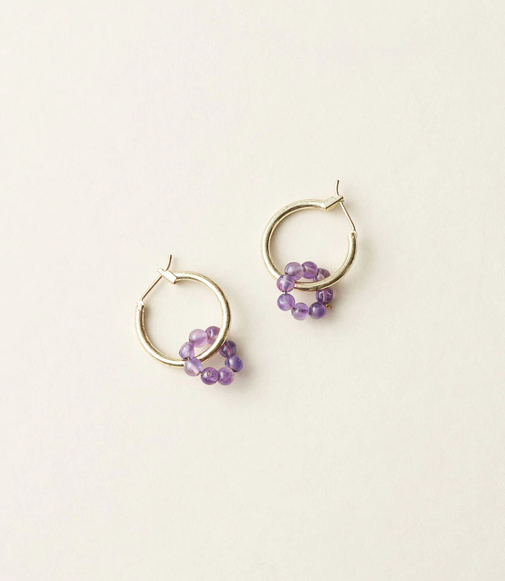 Jambumani Amethyst Earrings