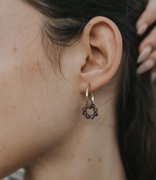 Jambumani Amethyst Earrings