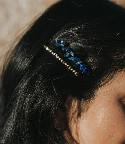 Indali Bobby Pin Set: Sodalite