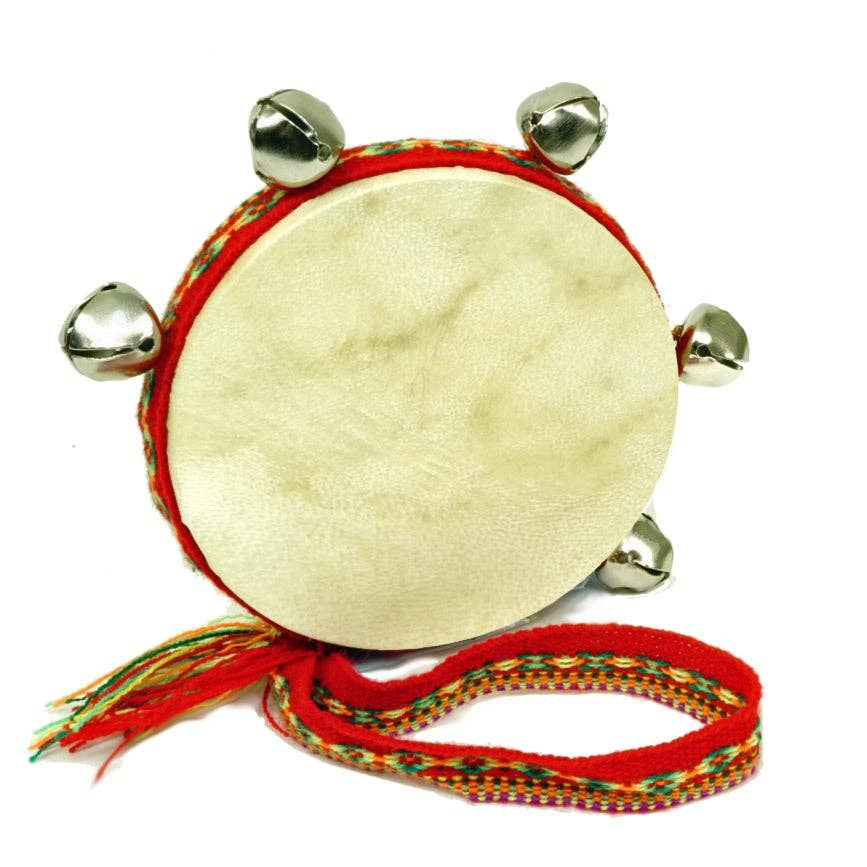 Damasas Drum w/ Bells & Fabric Loop