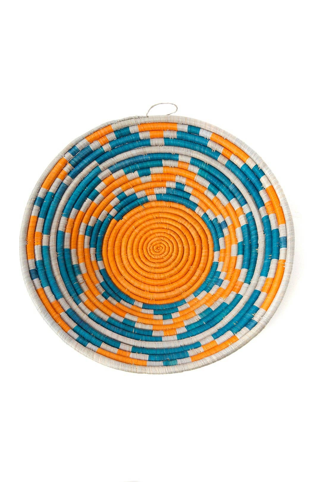 Ugandan Moon Mountains Raffia Coil Basket