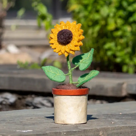 Felt Potted Sunflower