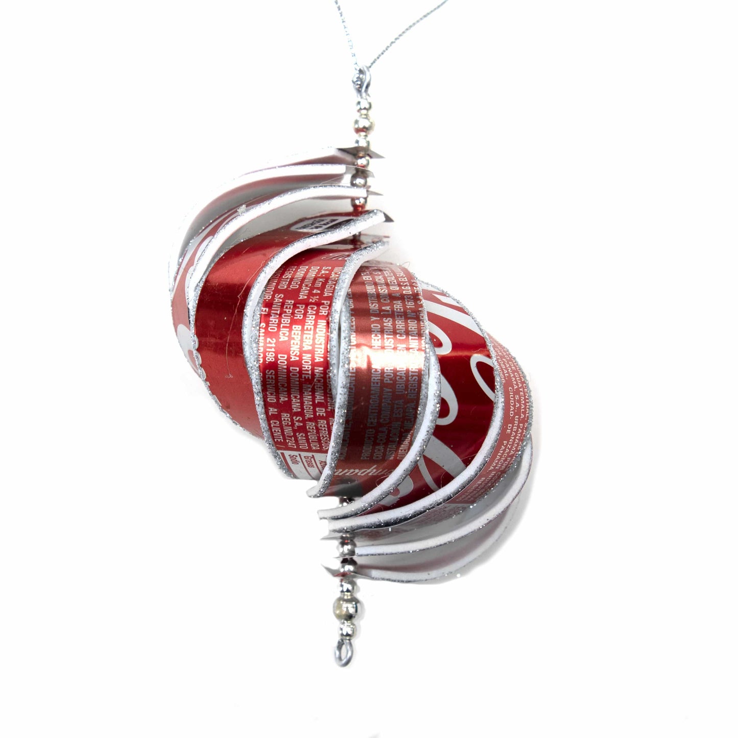 Recycled Coca-Cola Spiral Ornament