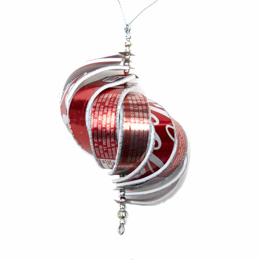 Recycled Coca-Cola Spiral Ornament