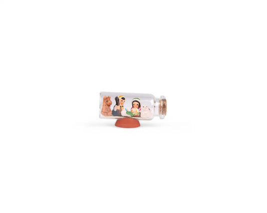 Tiny Nativity In a Bottle