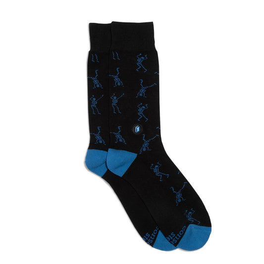 Socks that Give Books  (Black Skeletons)
