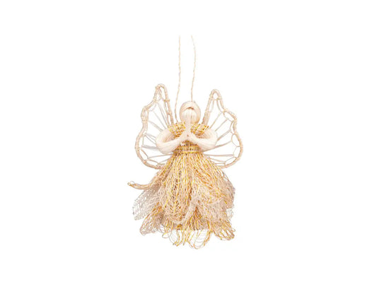 Praying Angel Sinamay Ornament