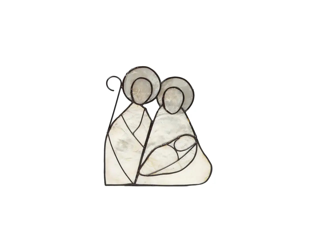 Capiz Nativity Candle Holder