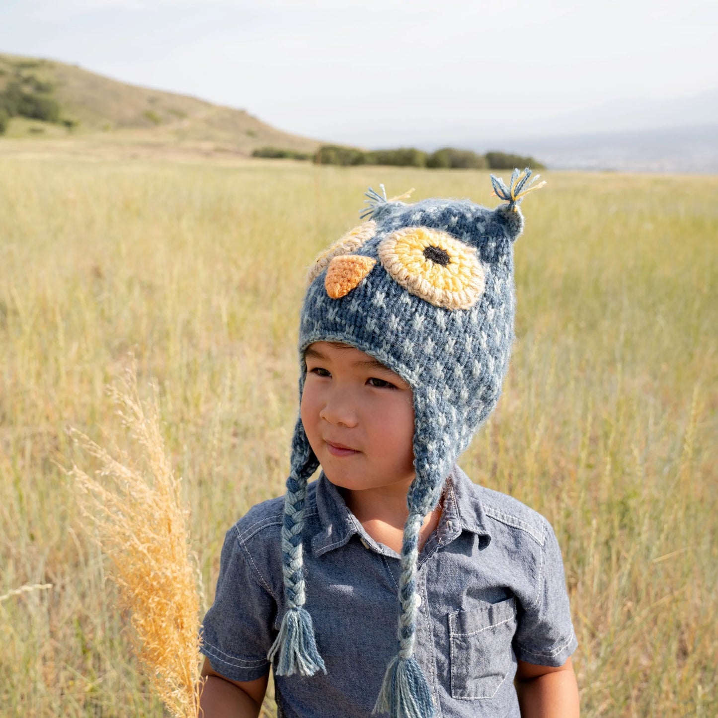 Kids Hand-Knit Animal Hats