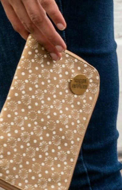 Take Up Space Brass Pin