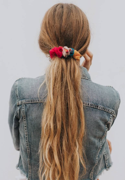 Upcycled Sari Scrunchie