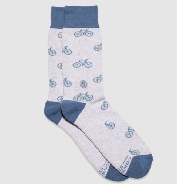 Socks That Give Books - Bicycles Edition