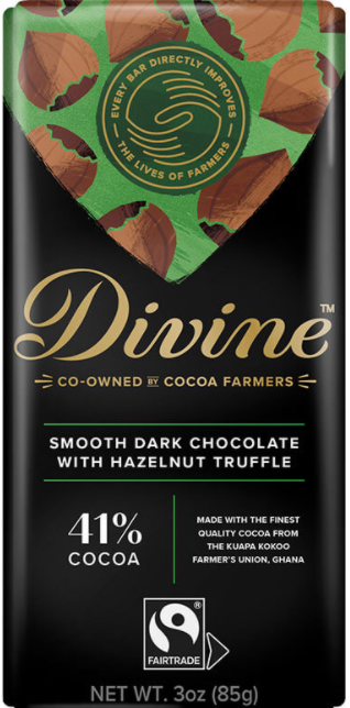 Dark Chocolate Hazelnut Truffle Bar