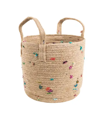Bright Bits Jute Basket 10"
