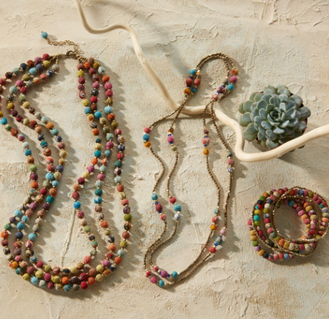 Stretch Sari Bracelet Set