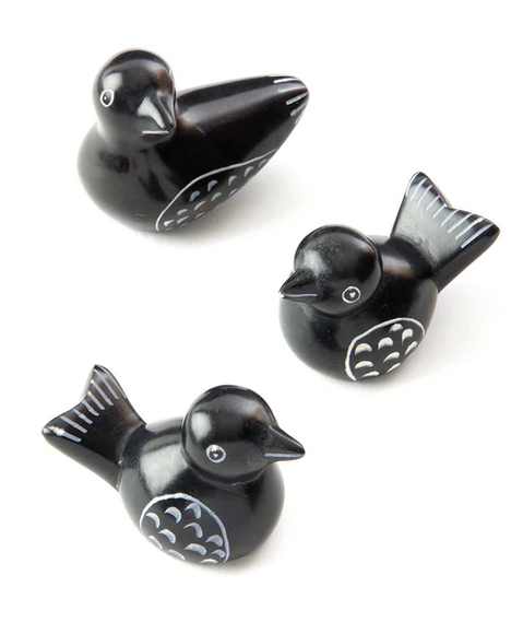 Mini Soapstone Colorful Birds