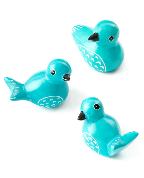 Mini Soapstone Colorful Birds