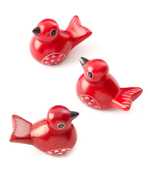 Mini Soapstone Colorful Birds