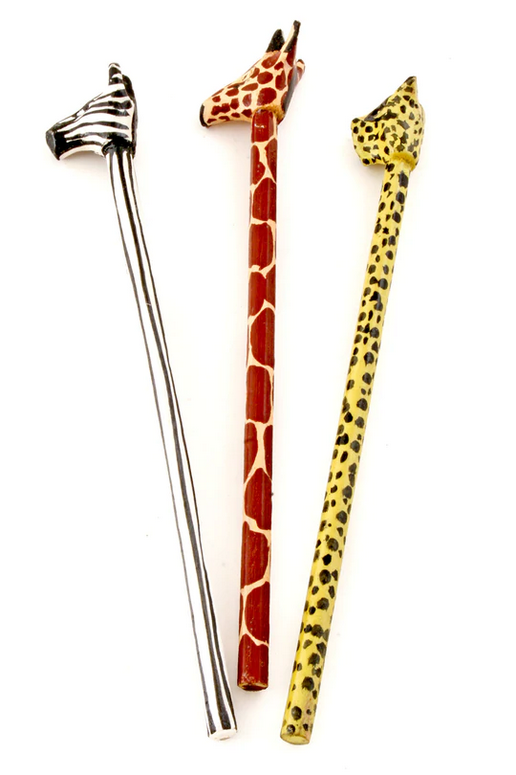 Hand Painted African Safari Pencils