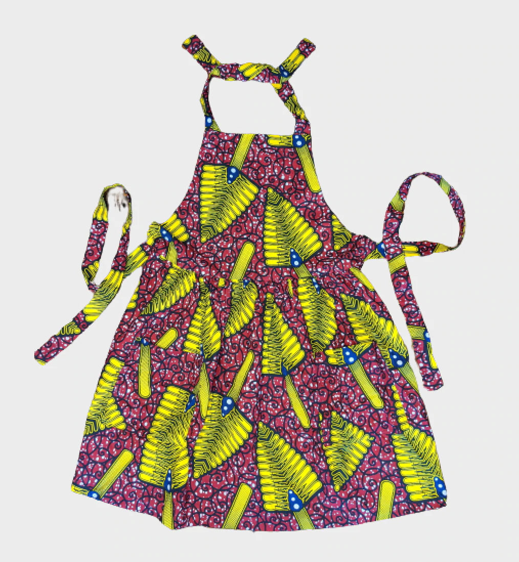 Afrcian Fabric Cooking Apron