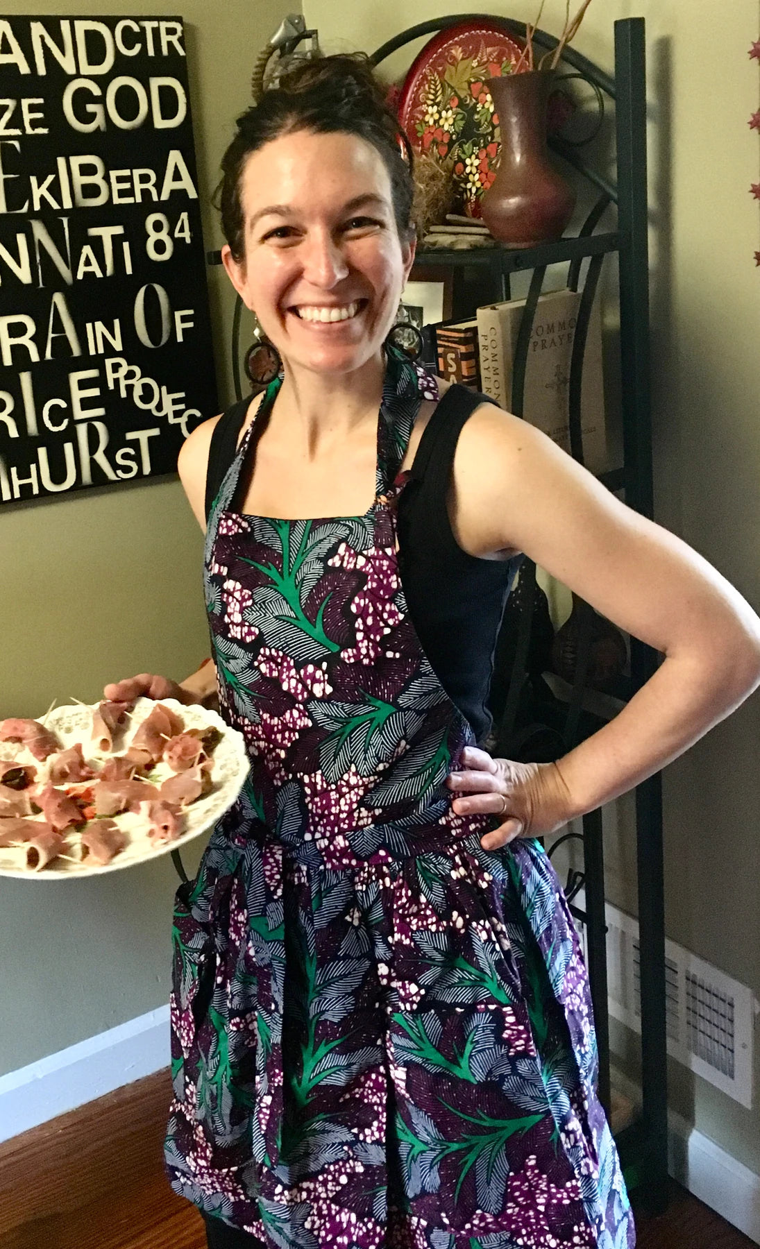 Afrcian Fabric Cooking Apron