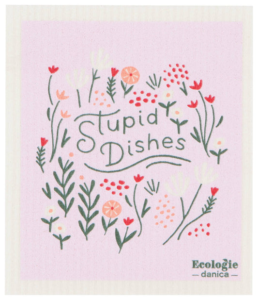 Stupid Dishes Swedish Dishcloth