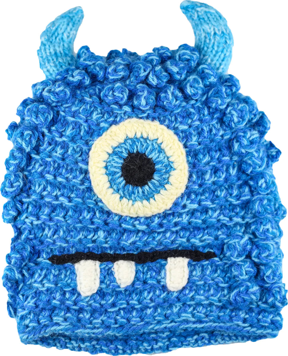 Hand-Knit Kids Monster Bally Hats