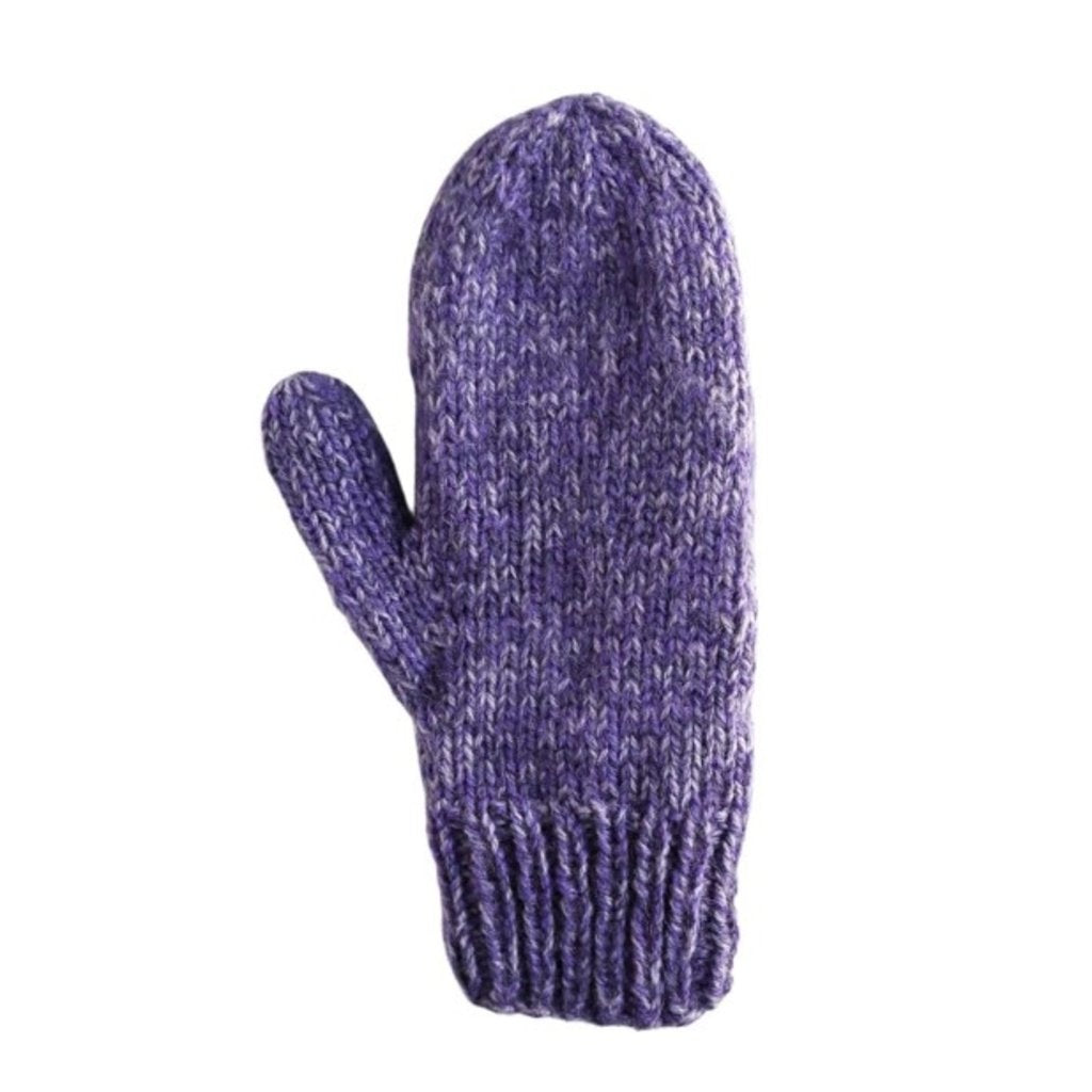 Hand Knit Blended Mitten
