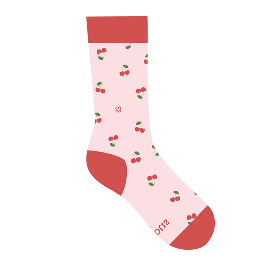 Socks That Support Self-Checks - Cherry Edition