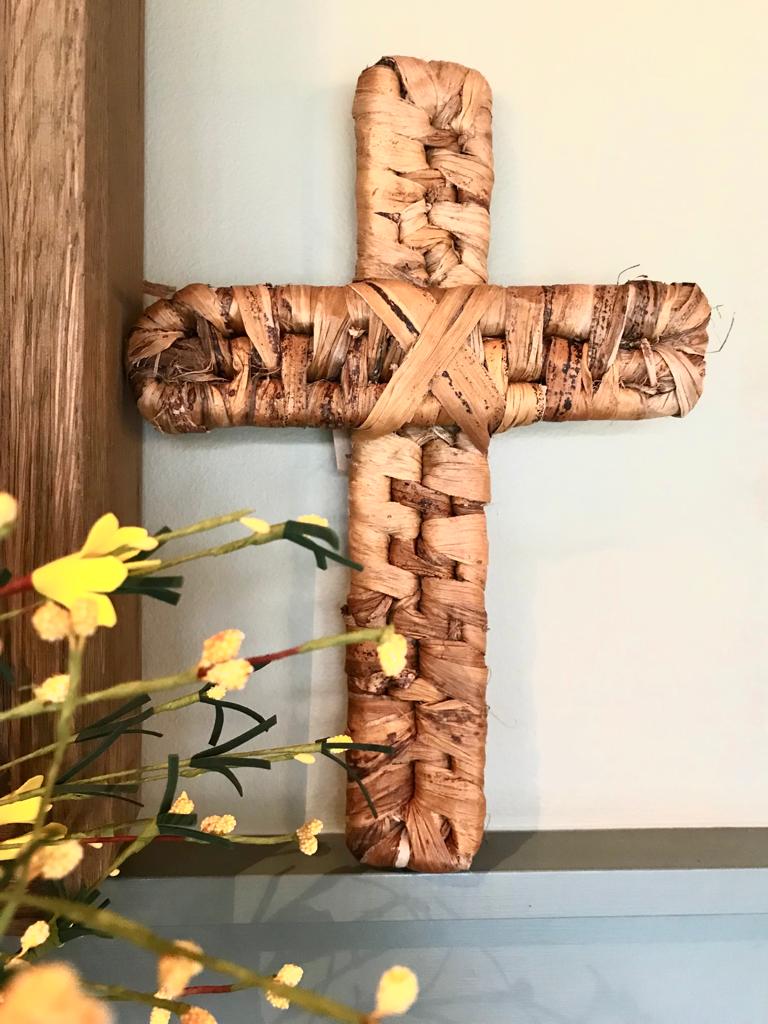 Banana Leaf Wall Cross