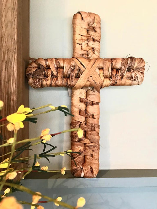 Banana Leaf Wall Cross