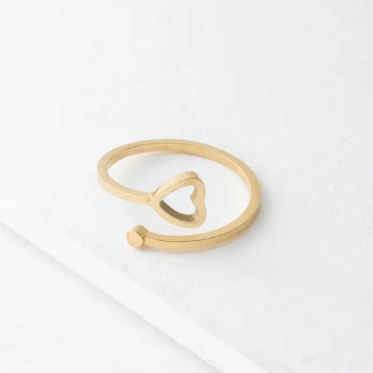 Ada 14kt Gold Heart Ring