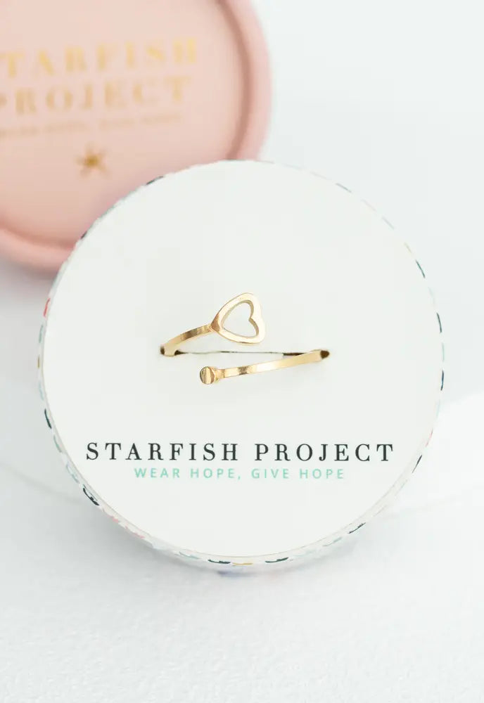 Ada 14kt Gold Heart Ring