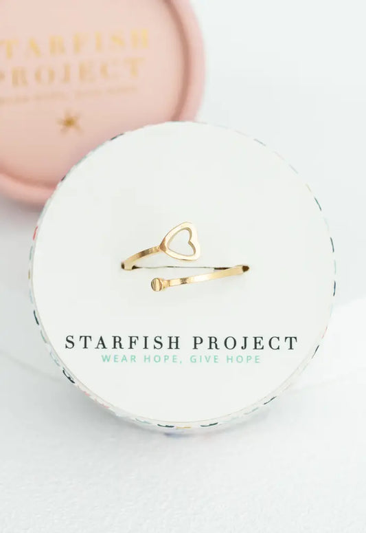 Ada 14kt Gold Heart Ring