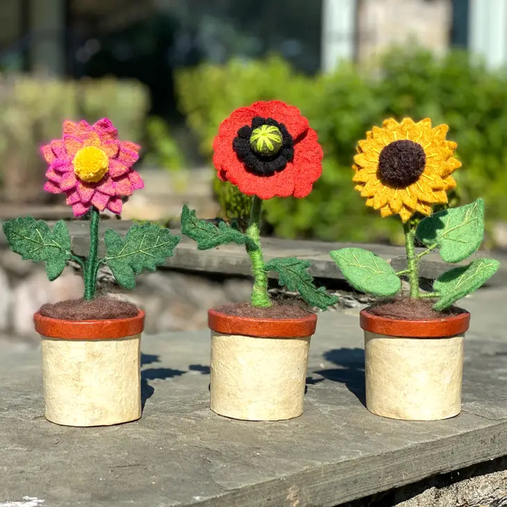 Felt Potted Sunflower