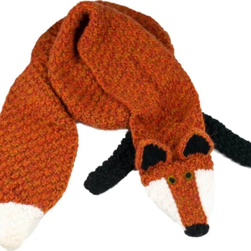 Hand-Knit Animal Scarves