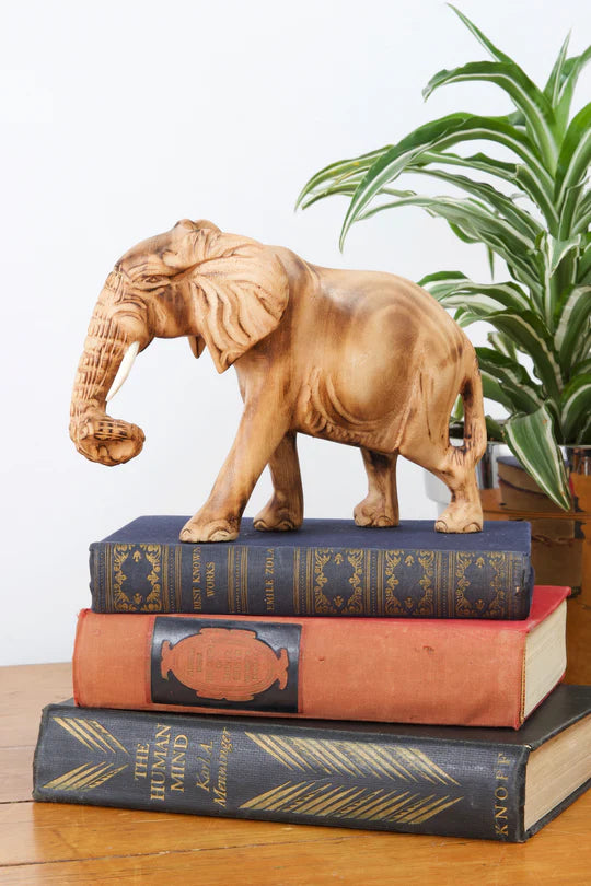 Jacaranda Wood Carved Elephant