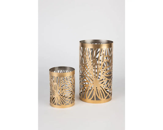 Palm Leaf Votive Candle Holder