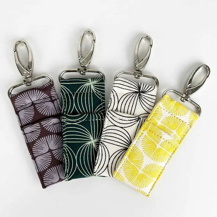 Canvas Lip Balm Bag Clip On