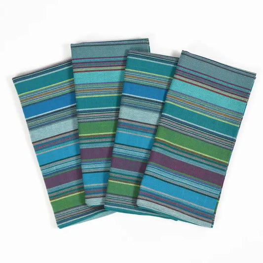 Handwoven Striped Cloth Napkin Set
