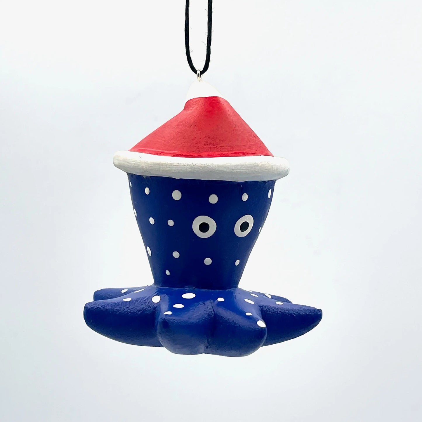 Holiday Octopus Balsa Ornament