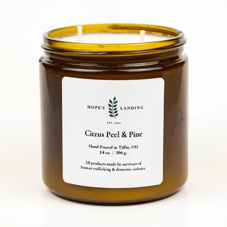 Citrus Peel and Pine Candle